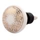 Golden Rangoli Pattern Flat Ceramic Wine Stopper (Pack Of One Piece)